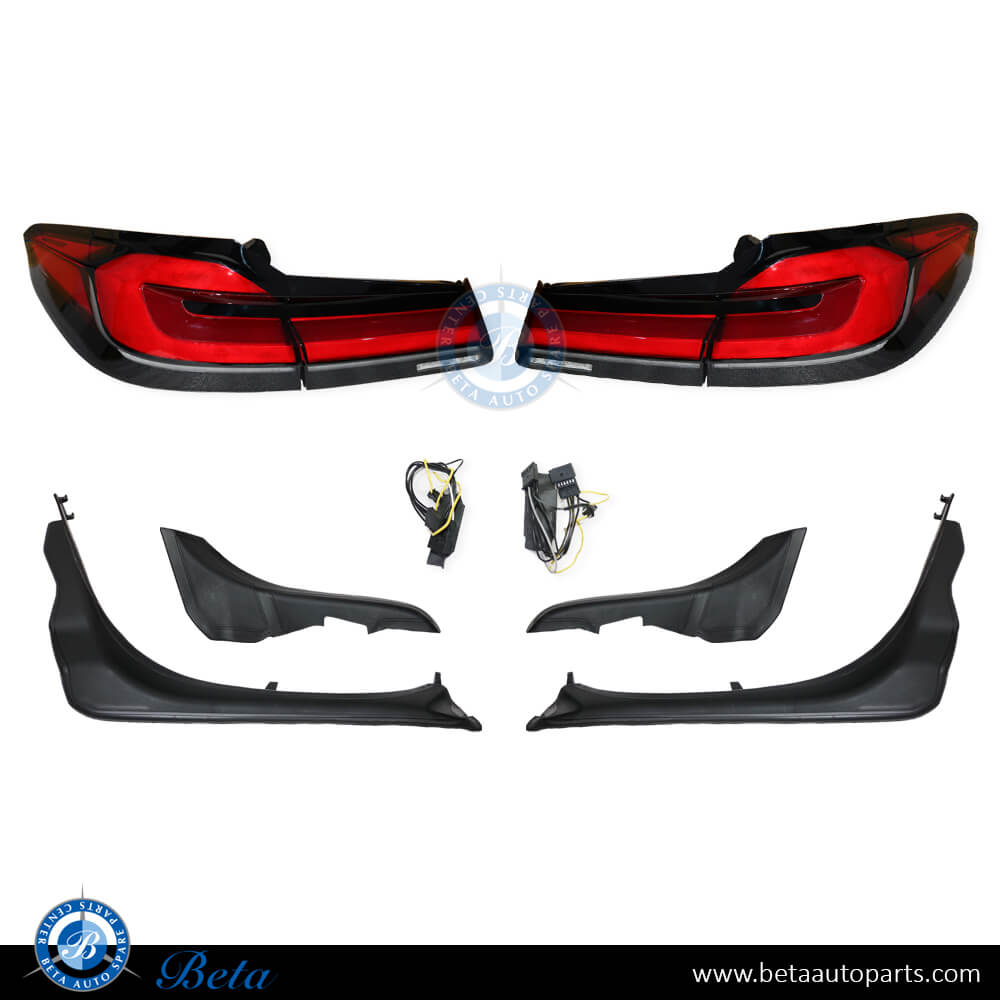 Tail Lamp Upgrade to 2021 LCI look for BMW 5 Series G30 2017-2020 models, Part Number 63217376463 / 63217376464
