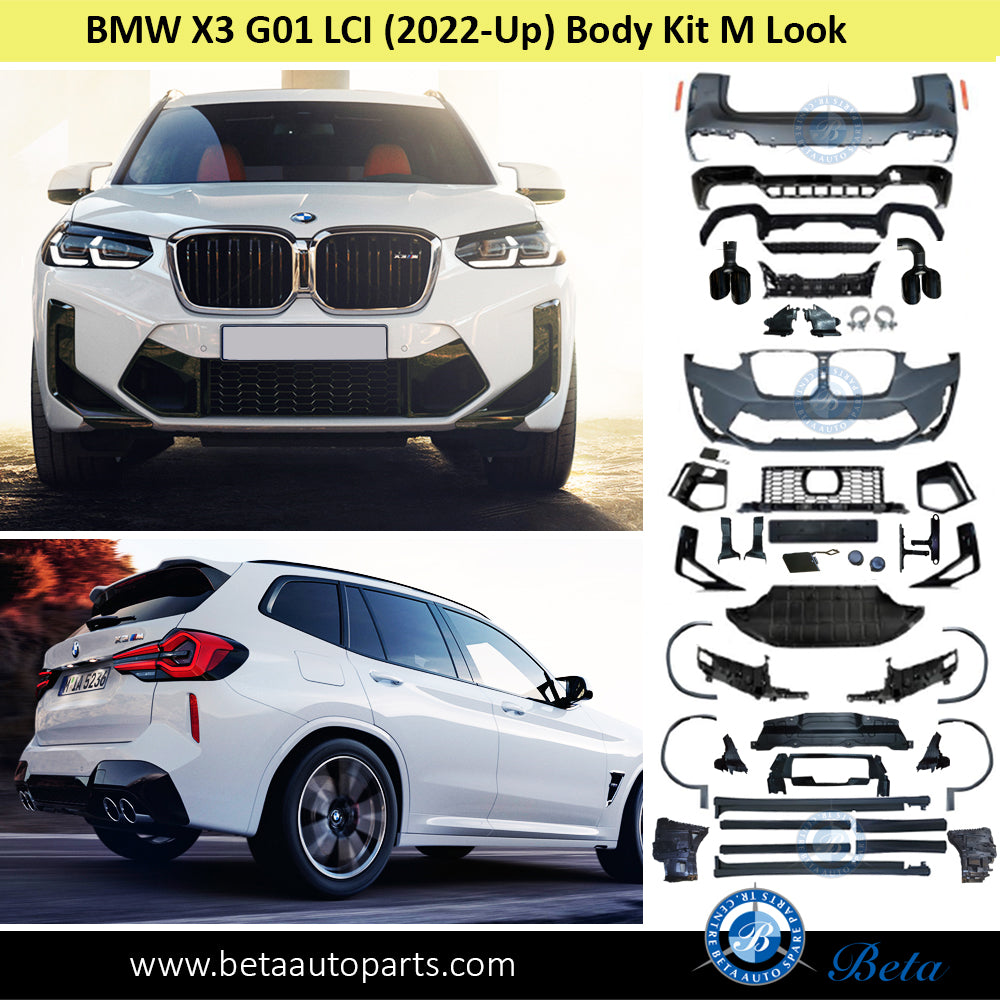 Body Kit M Look for BMW X3 G01 LCI 2020-Up models after fixing