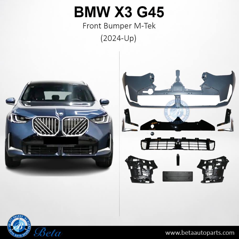 Front Bumper M-Tek with PDC and Park Assist for BMW X3 2024-Up models