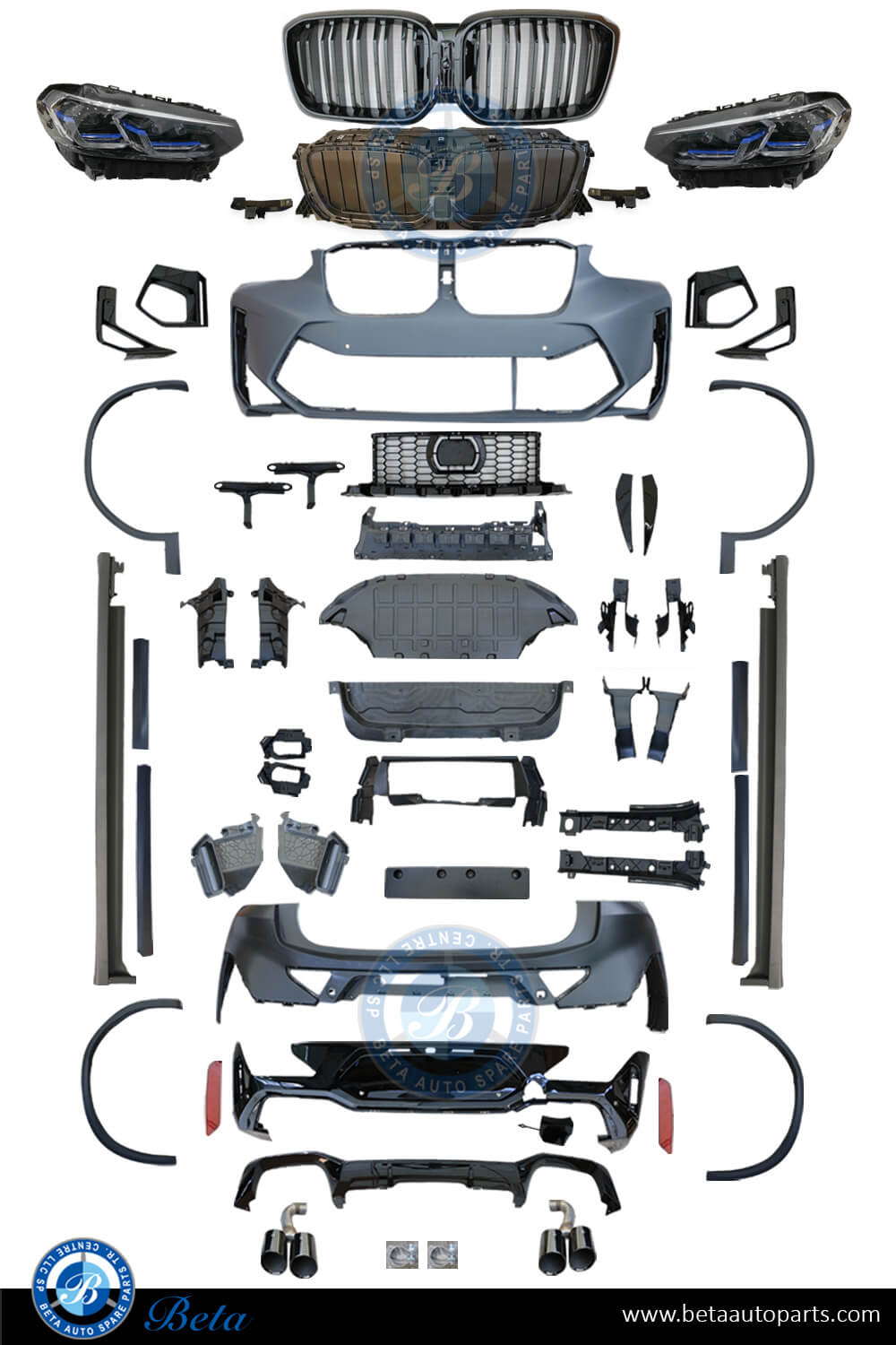 Body Kit Conversion Upgrade to G02 LCI M Look for BMW X4 2018-2021 models