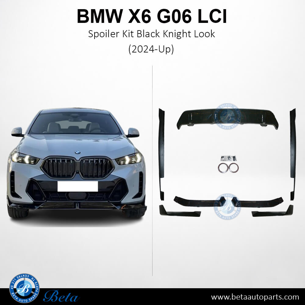 Spoiler Kit Black Knight Look for BMW X6 2024-Up models