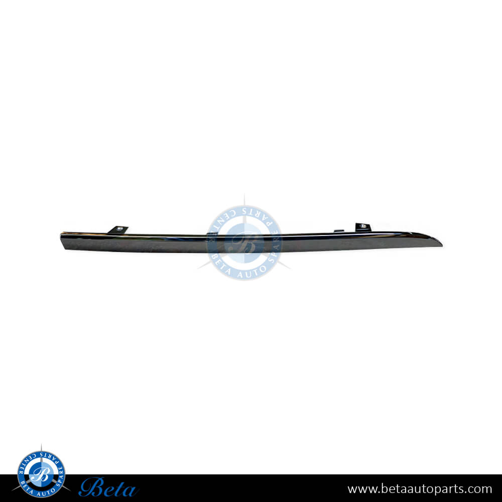 Left Side Rear Bumper Chrome Moulding for Audi A8 2014-2017 models, Part Number 4H0807459 2ZZ