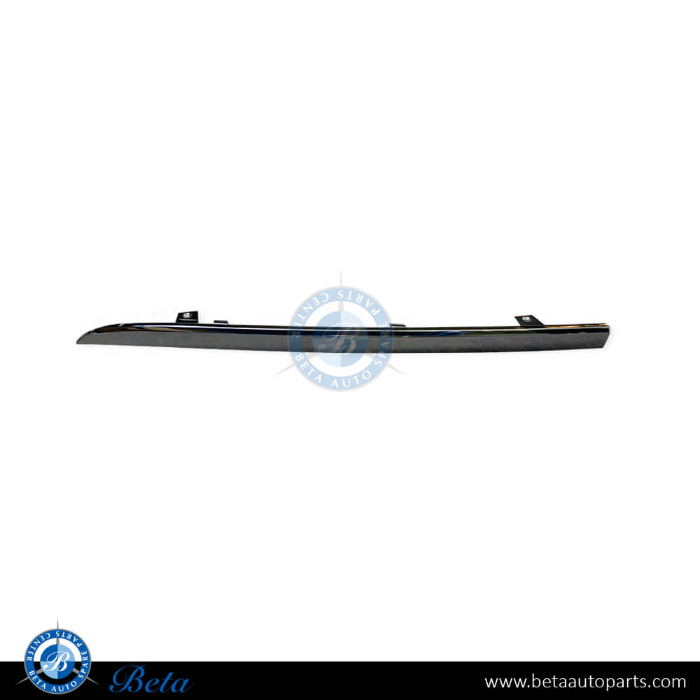Right Side Rear Bumper Chrome Moulding for Audi A8 2014-2017 models, Part Number 4H0807460 2ZZ