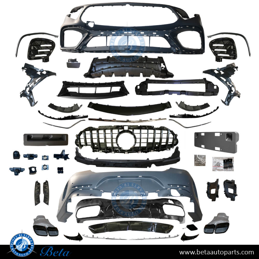 Body Kit Upgrade to CLS63 Look Black Color for Mercedes CLS-Class C257 2019-up models