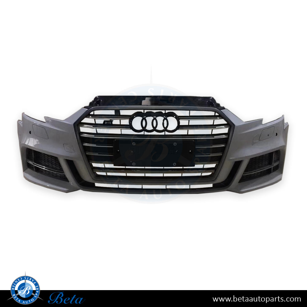 Front Bumper with Grille for Audi A3 S3 2017-up models, Part Number 8V5807065