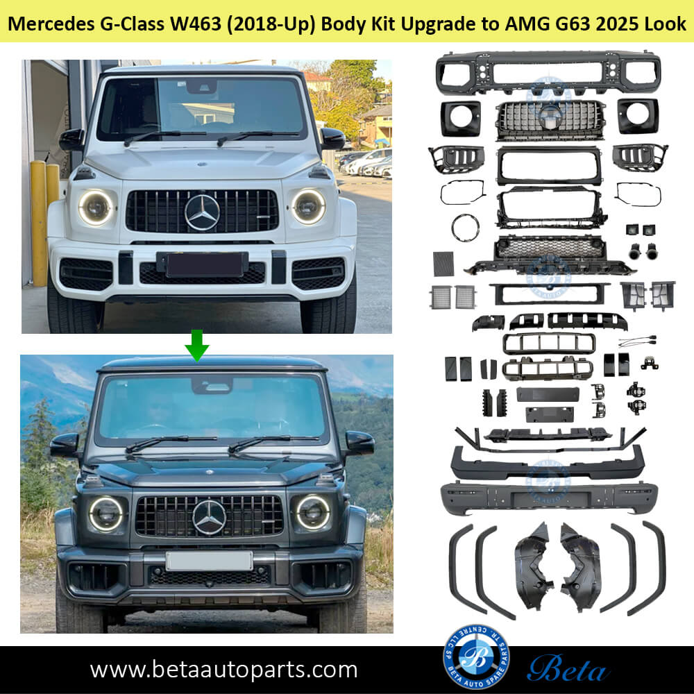 Mercedes G-Class W463 (2018-Up), Body Kit Upgrade to AMG G63 2025 Look, China