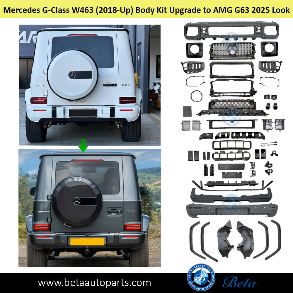 Mercedes G-Class W463 (2018-Up), Body Kit Upgrade to AMG G63 2025 Look, China