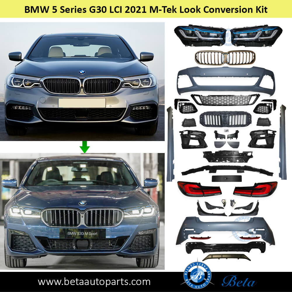 LCI 2021 M-Tek Look Conversion Kit for BMW 5 Series G30 2017-2020 models