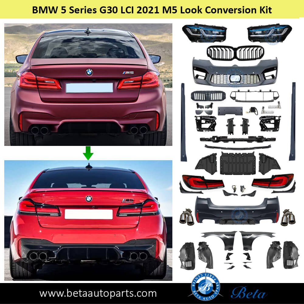 BMW 5 Series G30 (2017-2020), Body Kit Conversion Upgrade to 2021 M5 Look, Taiwan