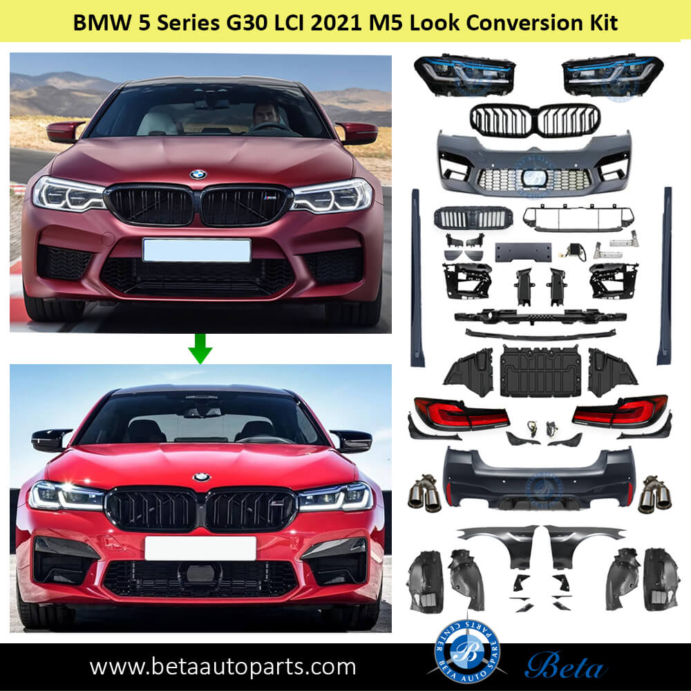 LCI 2021 M5 look Conversion Kit for BMW 5 Series G30 2017-2020 models