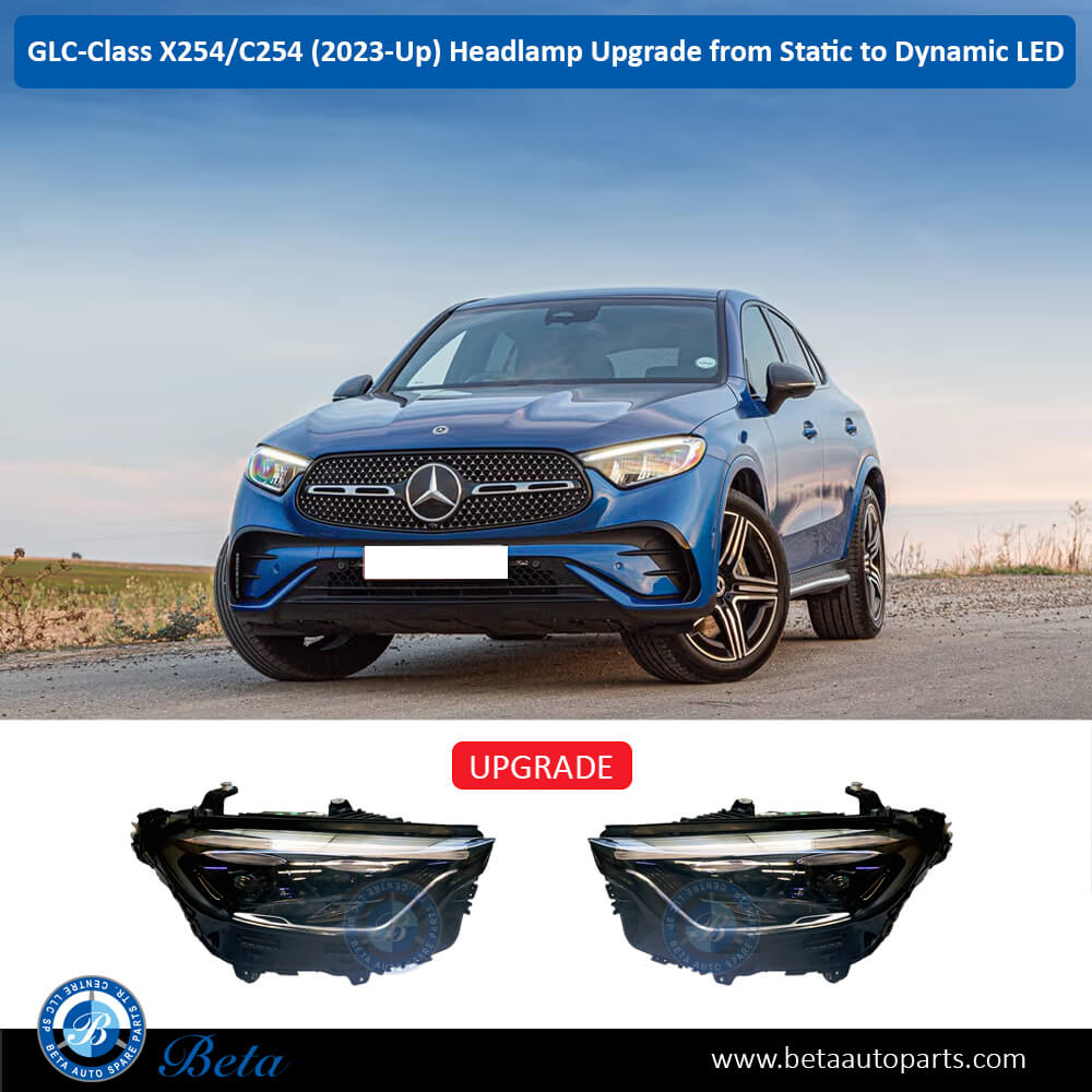 Headlamp Upgrade from Static to Dynamic LED for Mercedes GLC-Class X254 / C254 2023-Up models, Car, Part Number 2549063901 / 2549064001