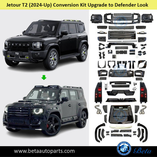 Jetour T2 (2024-Up), Body Kit Conversion Upgrade to Defender Look, Chi ...