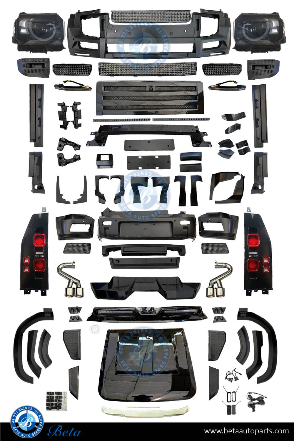 Body Kit Conversion Upgrade to Defender Look for Jetour T2 2024-Up models