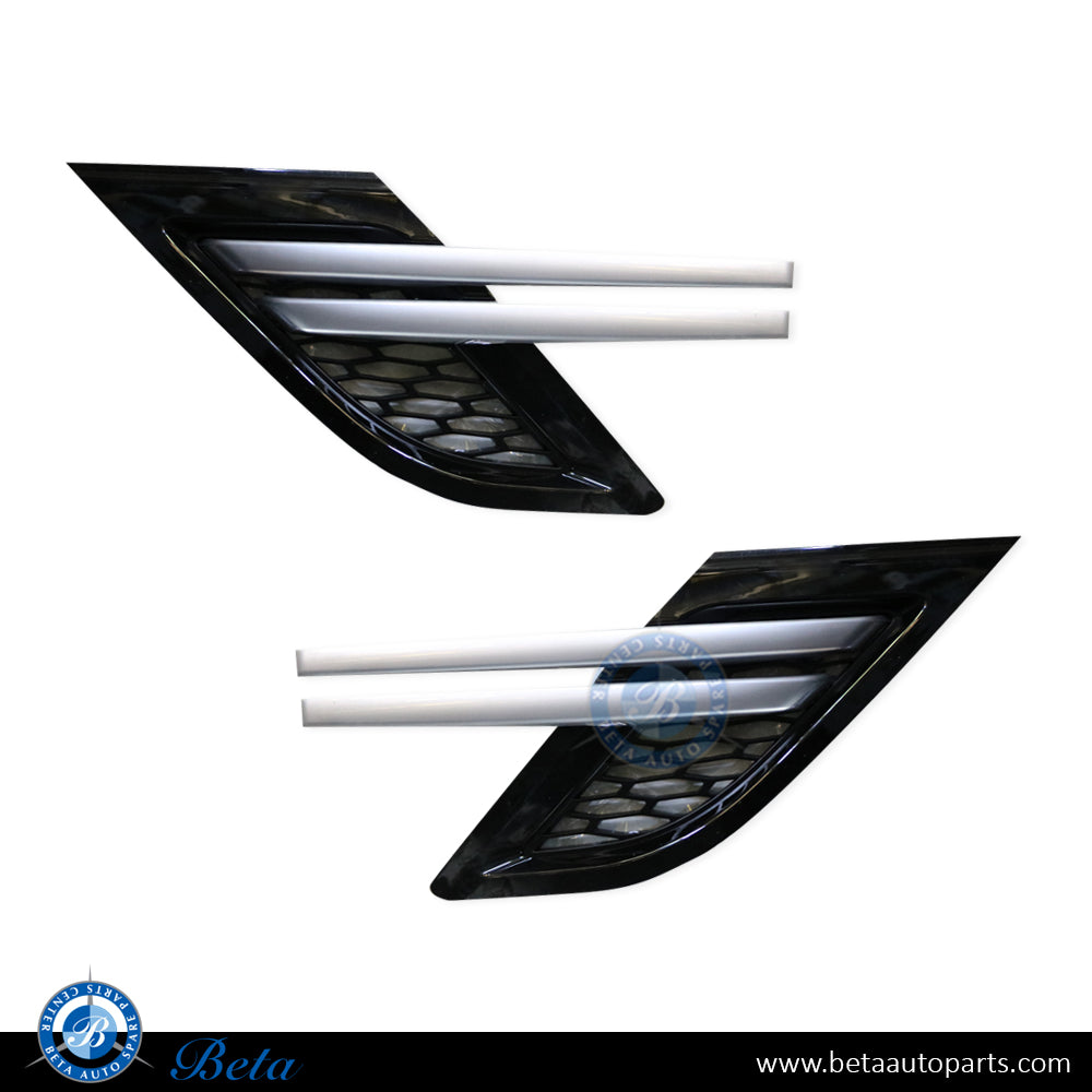 Fender Air Vents Black and Chrome color for Range Rover Sport 2013-2017 models, Part Number LR044149 / LR044152