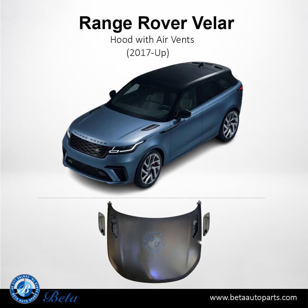 Range Rover Velar (2017-Up), Hood with Air Vents, China, LR091710