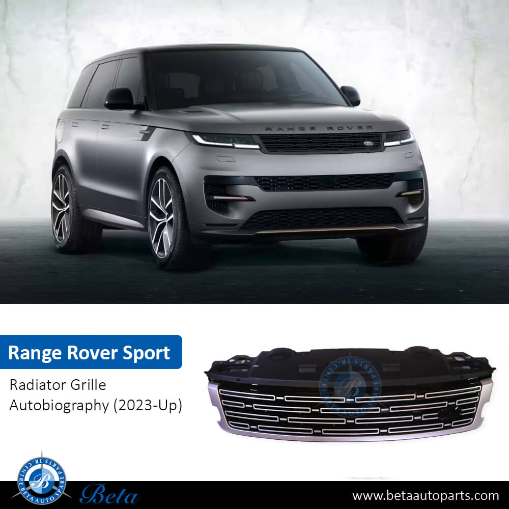 Land Rover Radiator Grill Range Rover Sport (2023-Up), Radiator Grille Autobiography (Black and ...