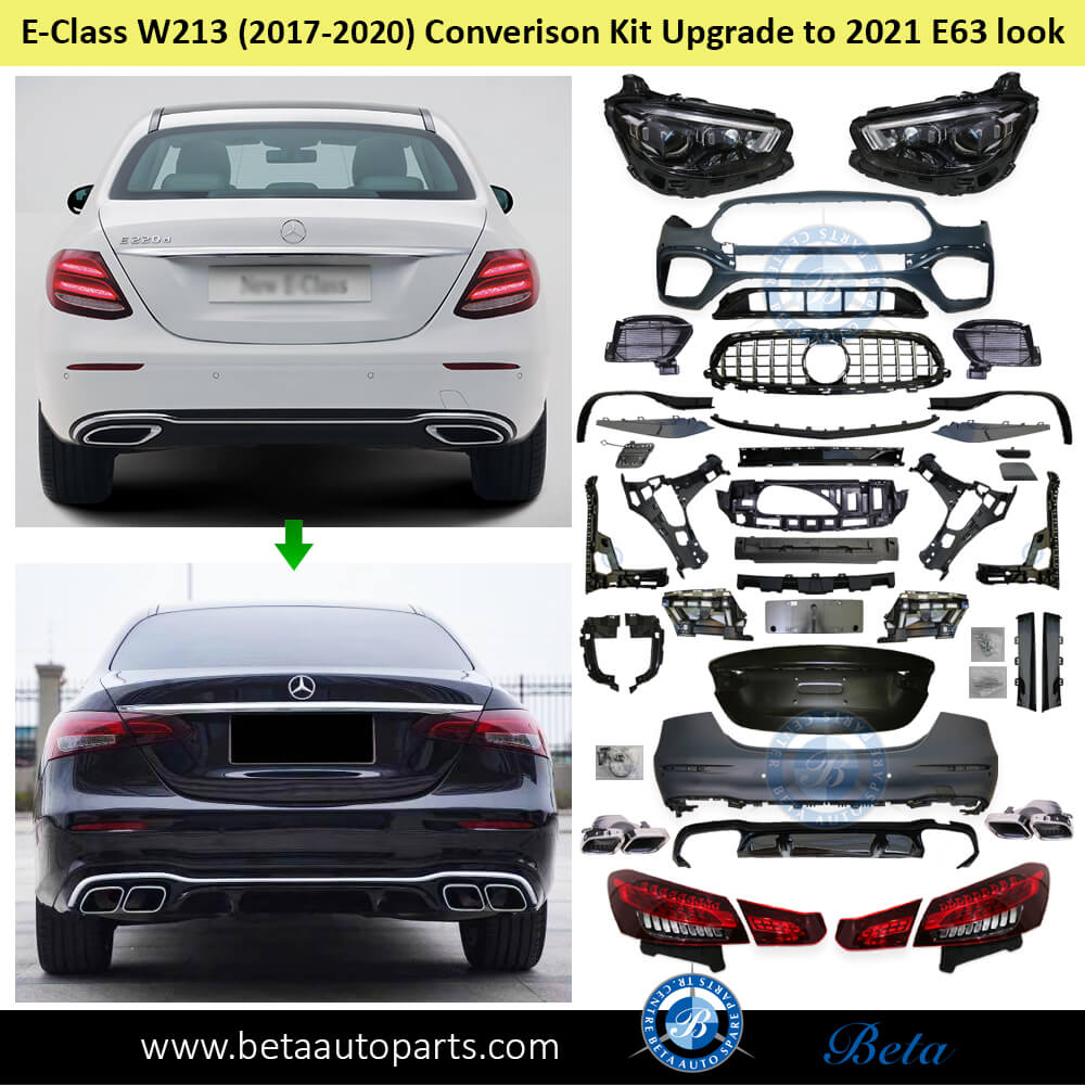 Mercedes E-Class W213 (2017-2020), Body Kit Conversion Upgrade to 2021 AMG E63 Look, China