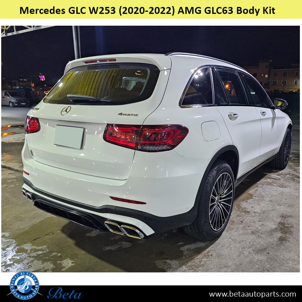 Mercedes GLC-Class W253 (2020-2022), Body Kit AMG GLC63 with PDC with Silver Moulding, Taiwan
