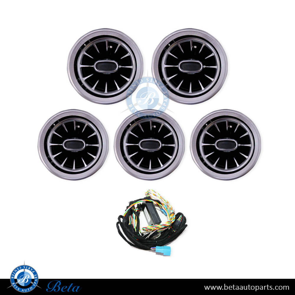 Front Fresh A/C Air Grille 64 colors for Mercedes C-Class/GLC-Class W205/W253/C253 2015-2019 models, Part Number 2058300301 / 2058303900 / 2058304000