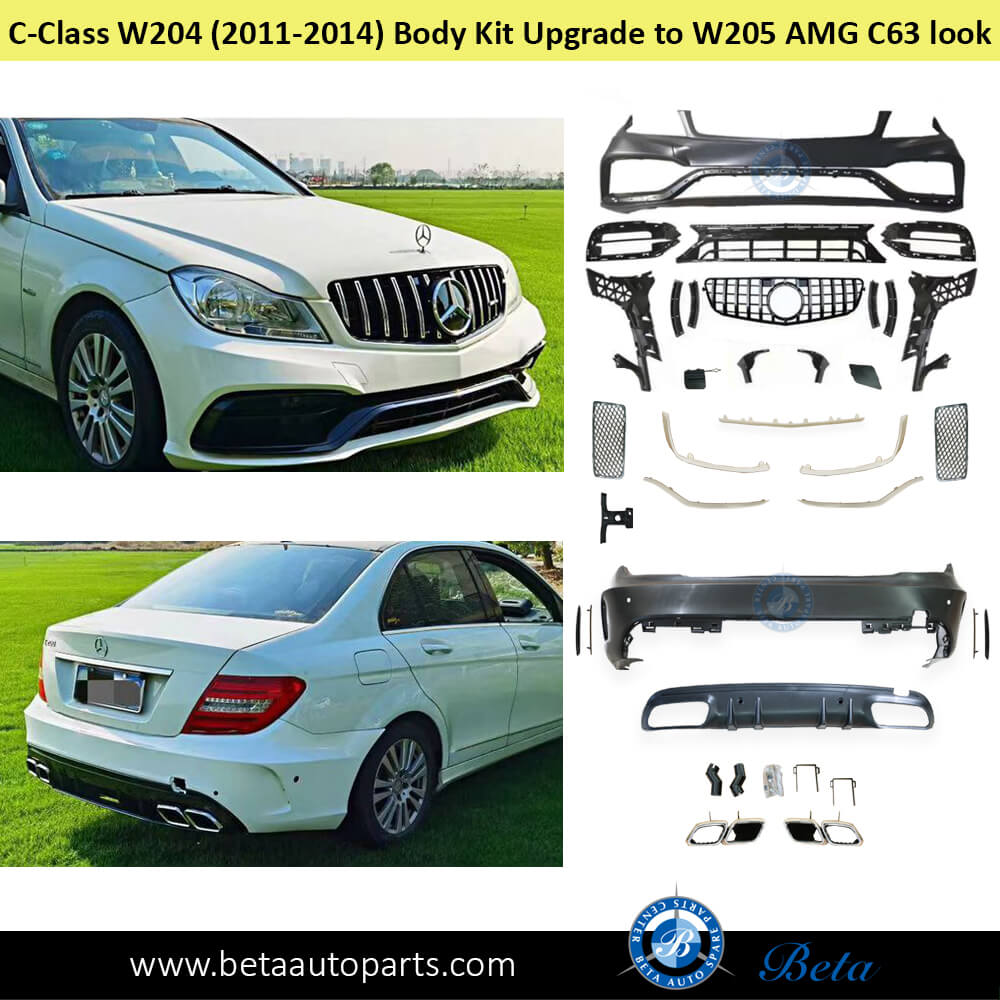 Mercedes C-Class W204 (2011-2014), Body Kit Upgrade To W205 AMG C63 Look, China