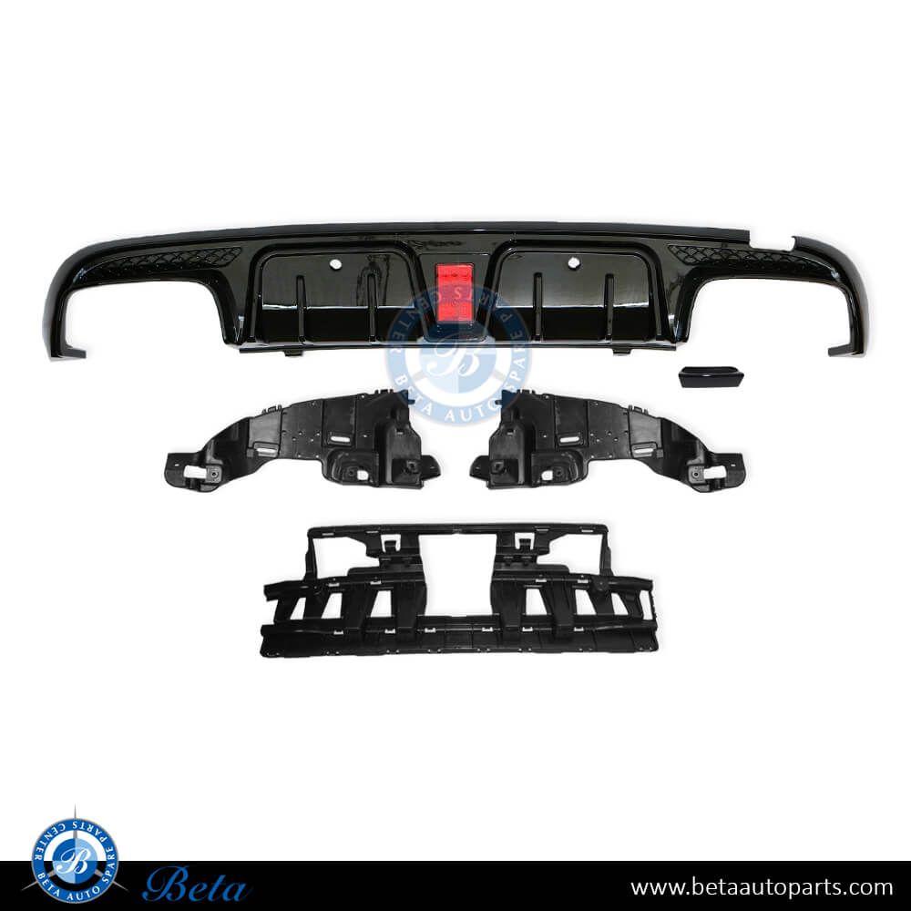 Rear Diffuser BBS look for Normal AMG for Mercedes C-Class W205 2019-2021 models, Part Number 2058853103