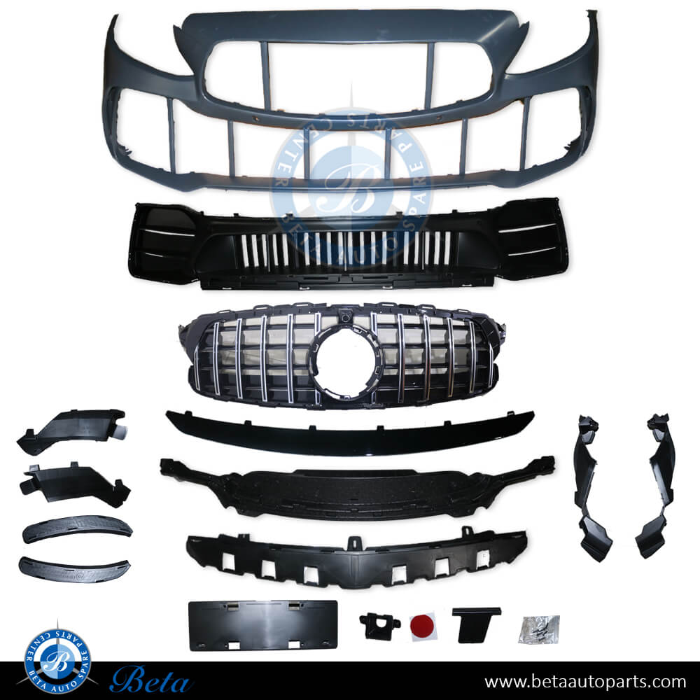 Front Bumper assembly AMG C63 GTR Look for Mercedes C-Class W205 2019-up models, Part Number 2058802240