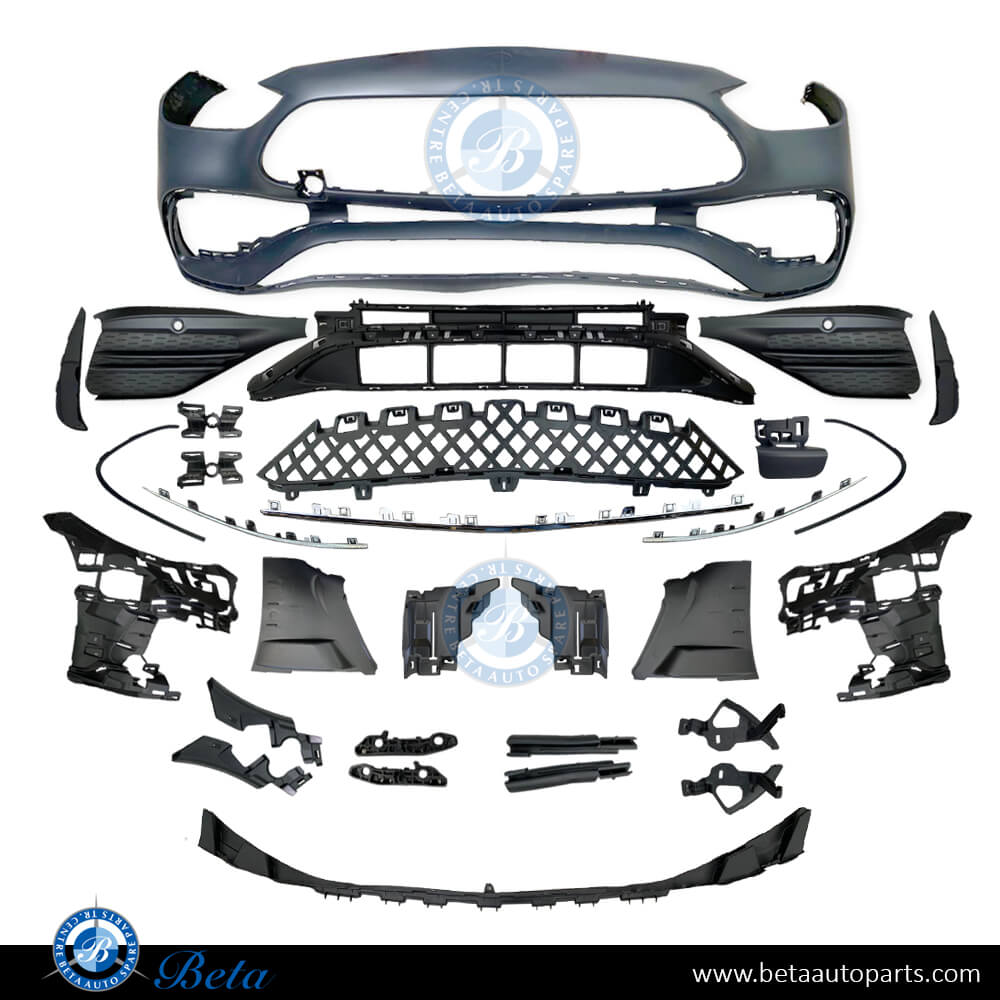 Front Bumper Normal AMG with Park Assist for Mercedes C-Class W206 2022-Up models, Part Number 2068859201