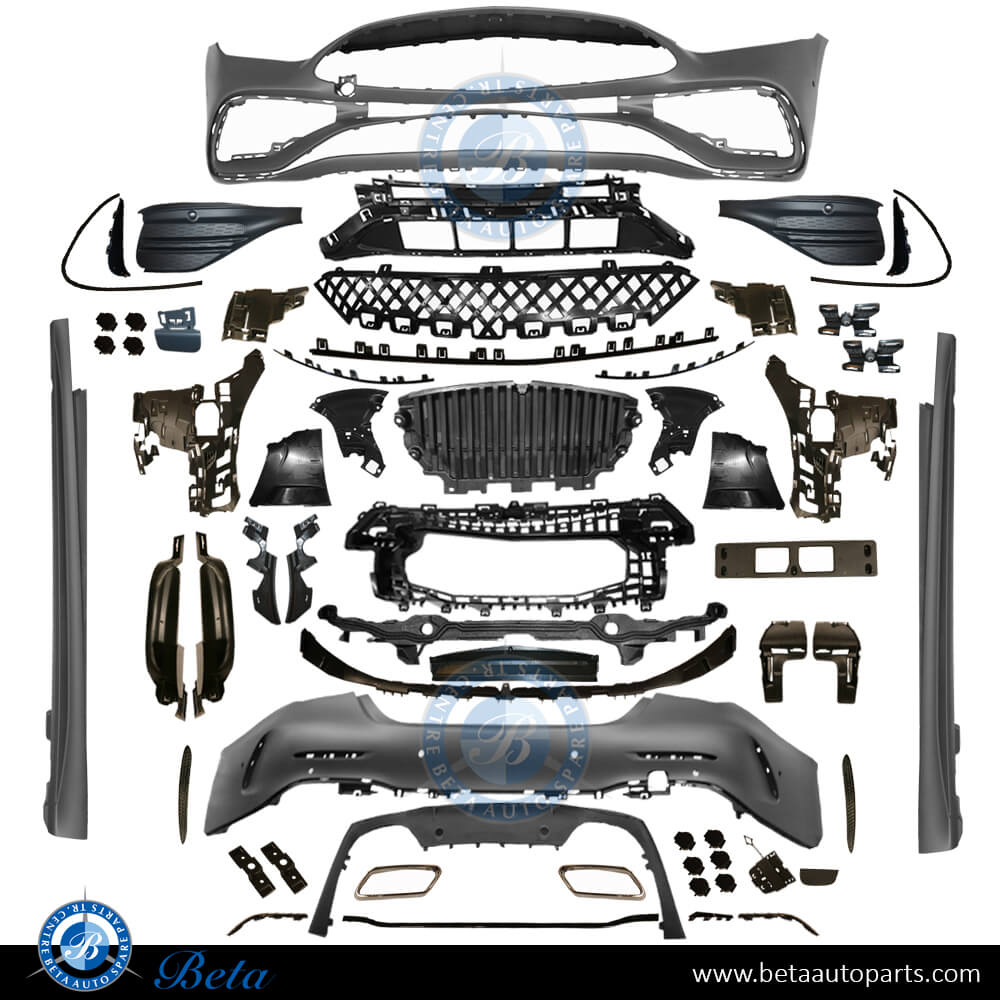 Body Kit Normal AMG with Park Assist - Black Moulding for Mercedes C-Class W206 2022-Up models