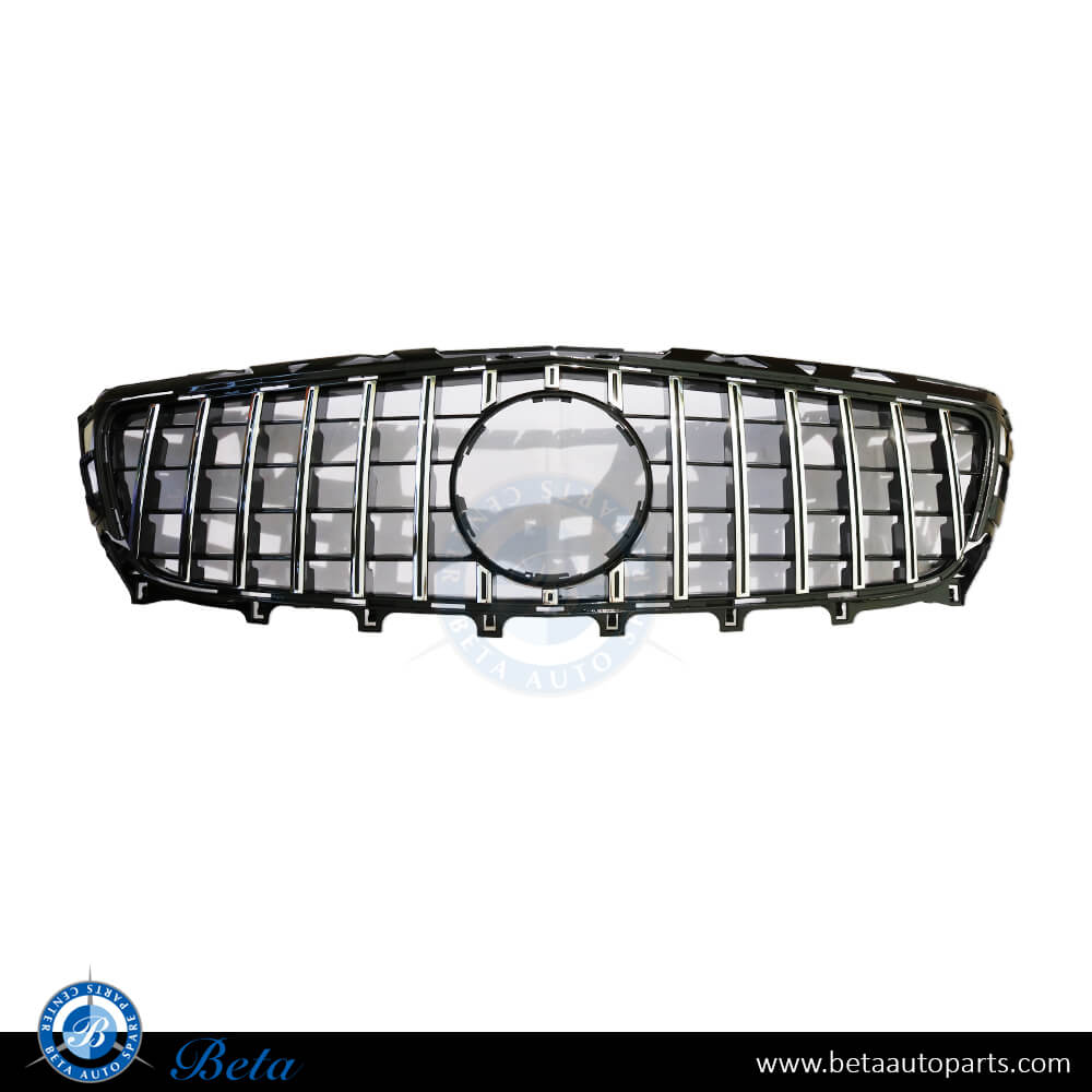 Grille GT Style Black and Chrome color for Mercedes CLS-Class W218 2011-2014 models