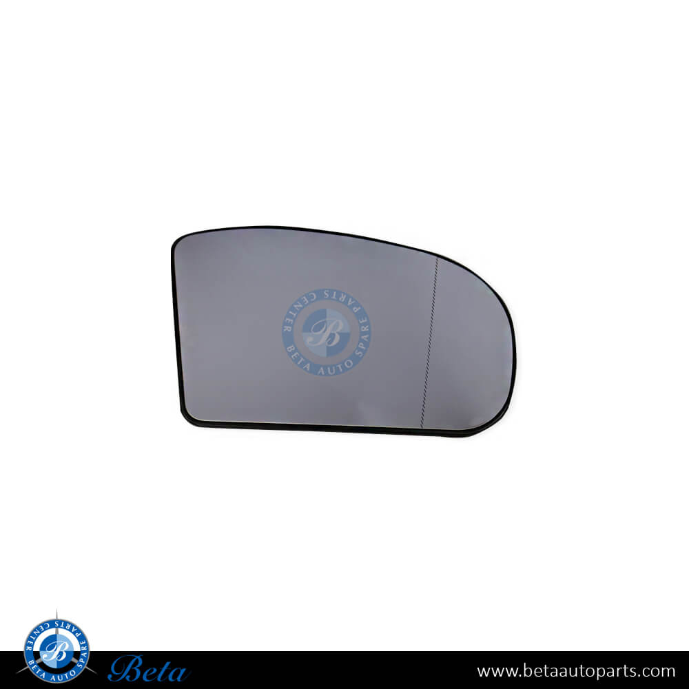 Right Side Mirror Glass for Mercedes E-Class W210 2000-2002 models, Part Number 2108100821