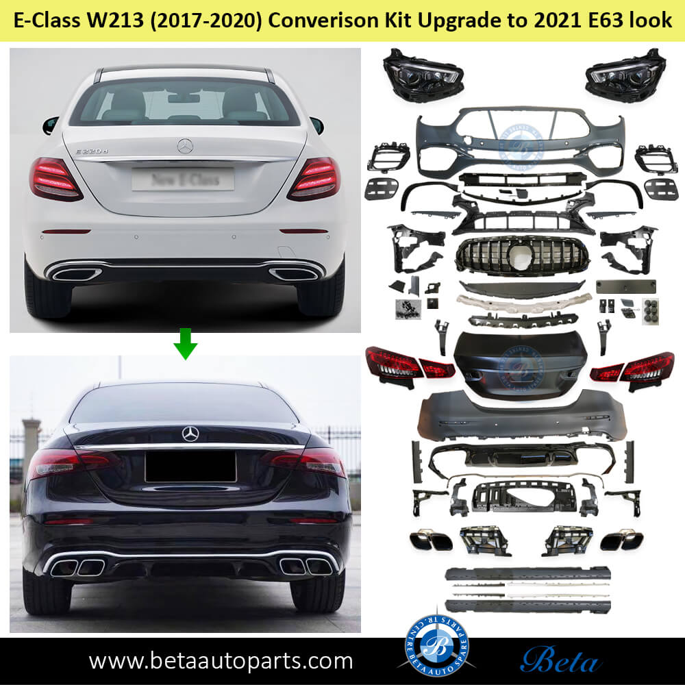 Mercedes E-Class W213 (2017-2020), Body Kit Conversion Upgrade to 2021 AMG E63 Look, Taiwan