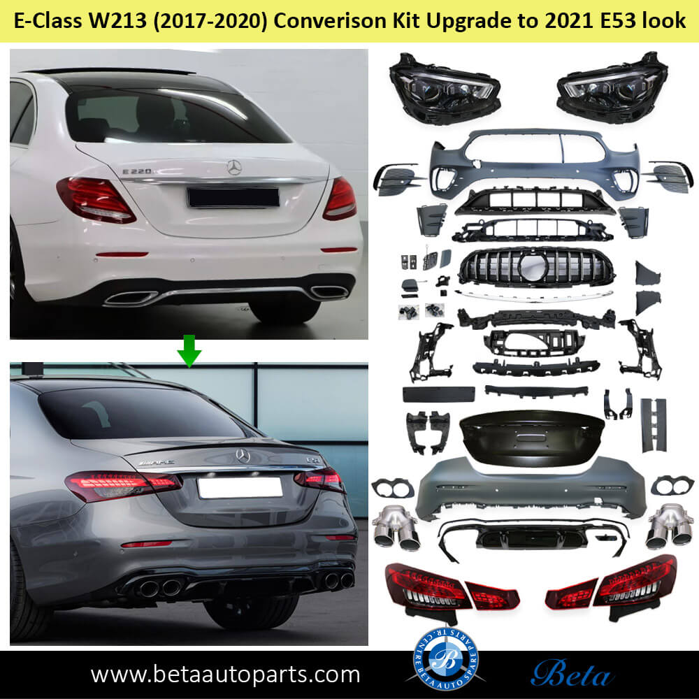 Mercedes E-Class W213 (2017-2020), Body Kit Conversion Upgrade to 2021 AMG E53 Look, Taiwan