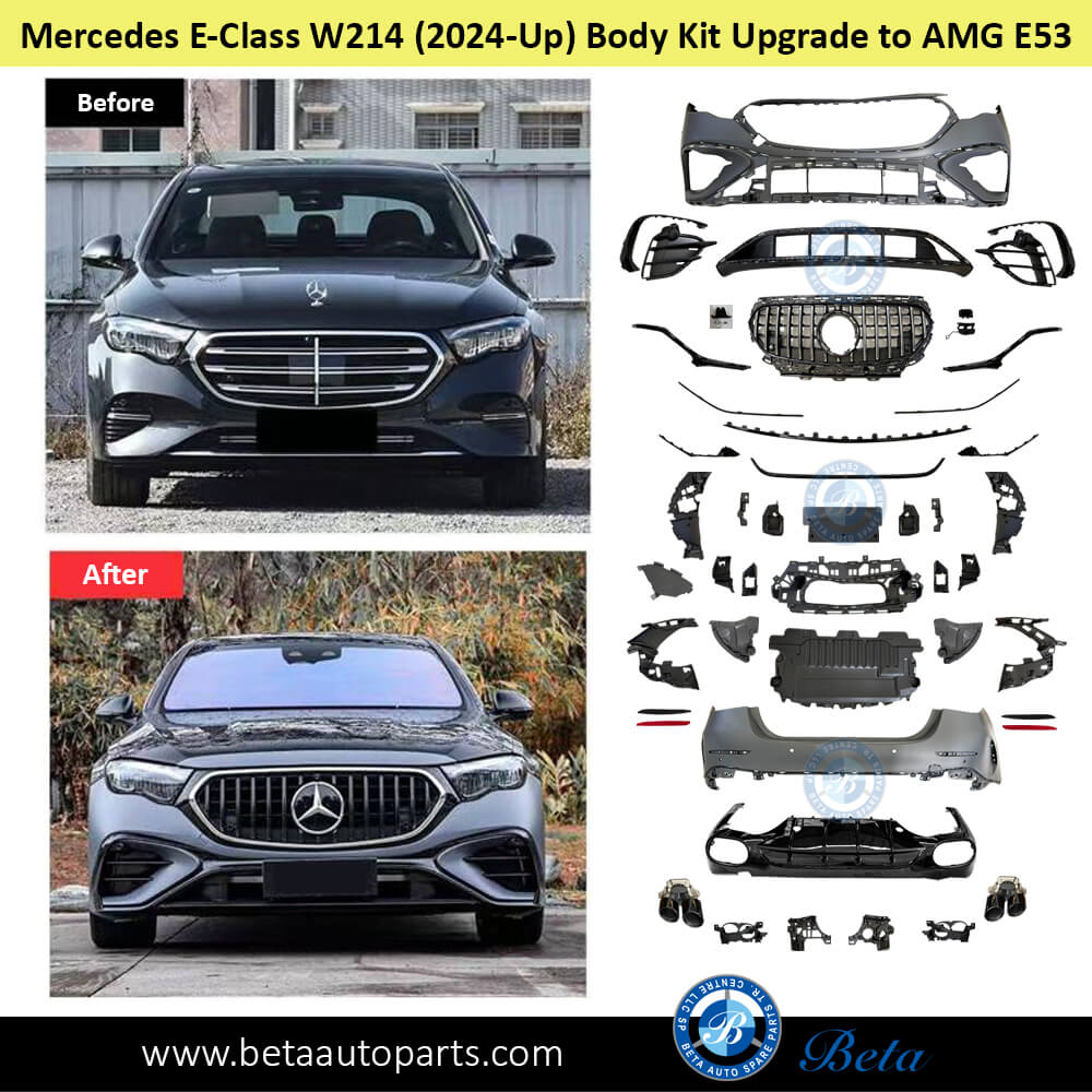 Body Kit Upgrade to AMG E53 with Radiator Grille for Mercedes E-Class 2024-Up models Front