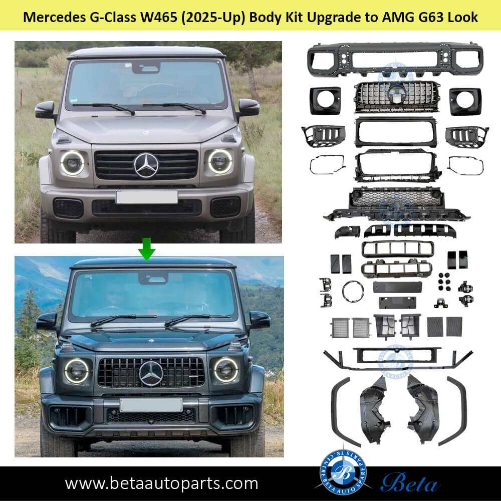 Mercedes G-Class W465 G500 Body Kit Upgrade to AMG G63 Look after fixing