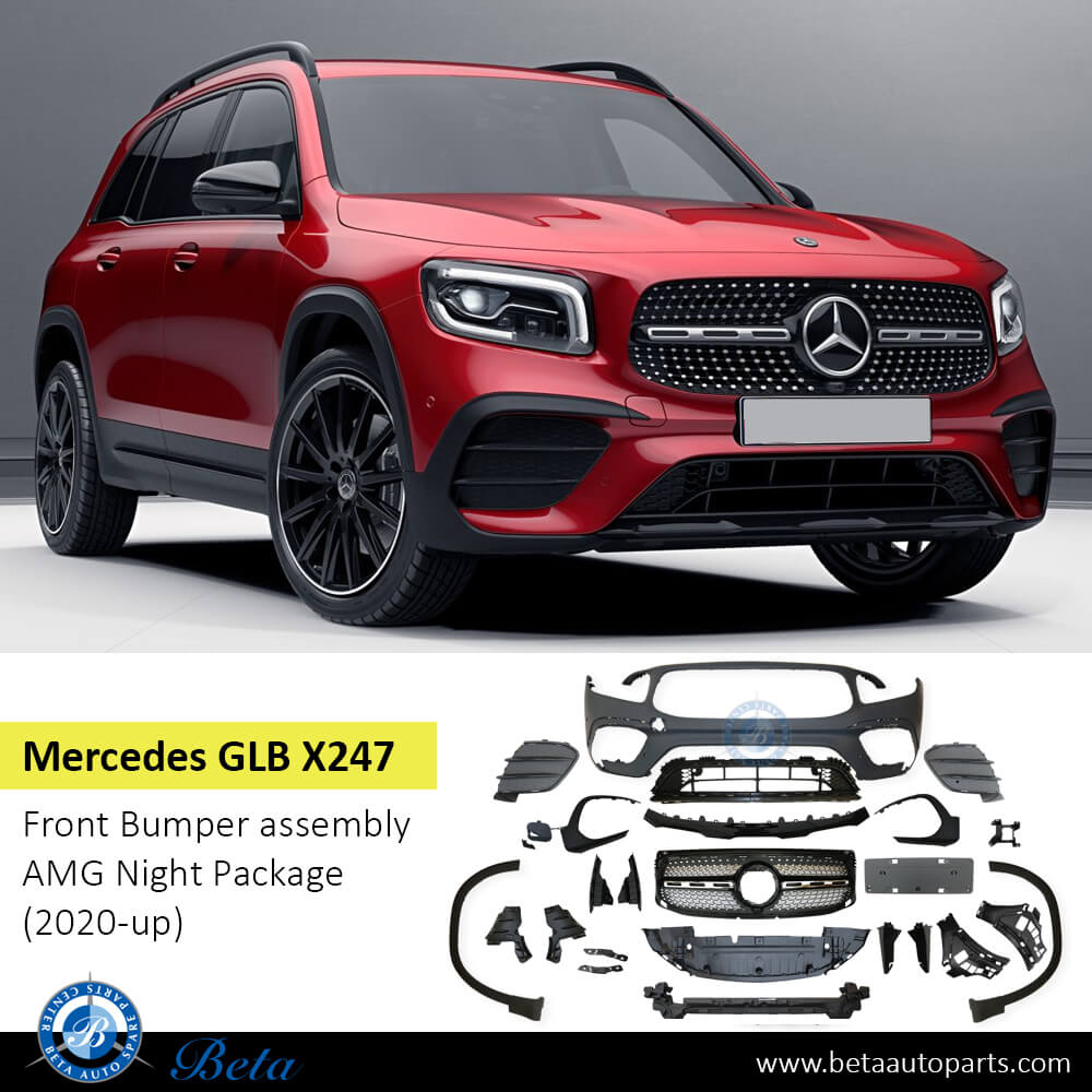 Mercedes GLB-Class X247 (2020-Up), Front Bumper Normal AMG with Radiator Grille with Park Assist, China, 2478801903