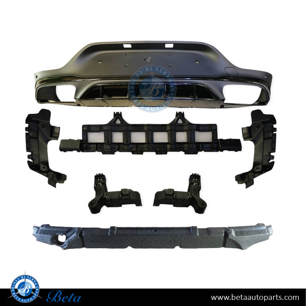 Rear Diffuser AMG GLC63 For Normal AMG for Mercedes GLC-Class Coupe C253 2020-Up models, Part Number 2538856702
