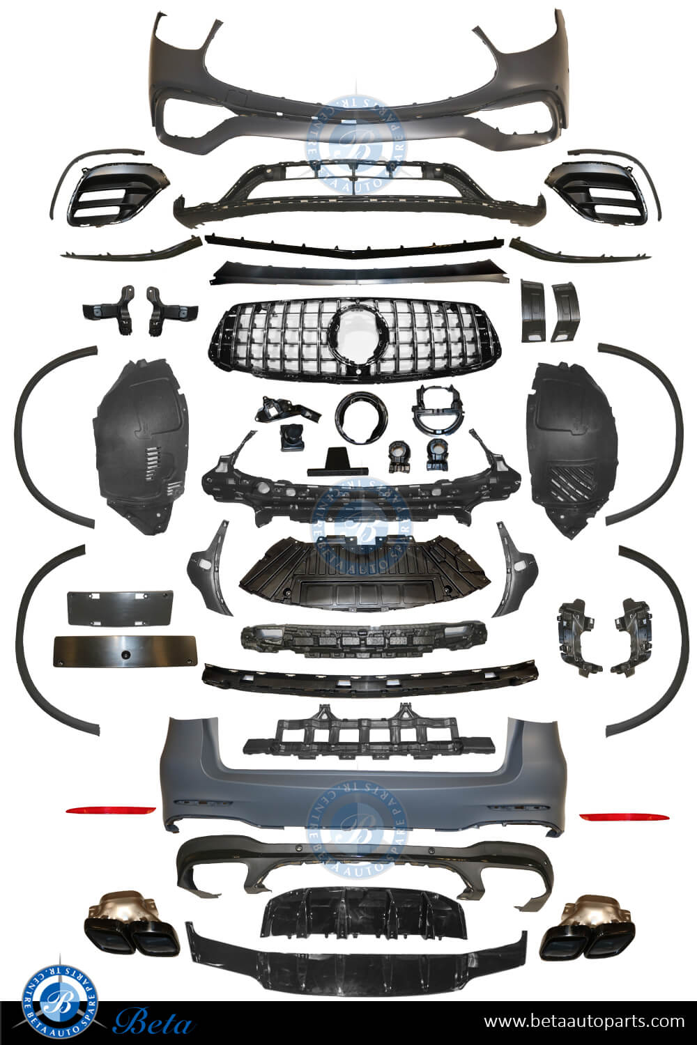 Mercedes GLCClass W253 (20202022), Body Kit Upgrade to AMG GLC63, Ch