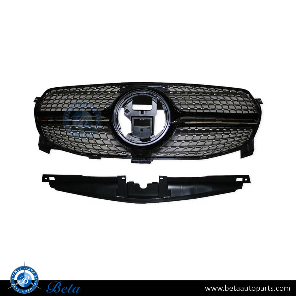 Radiator Grille Diamond Look For Standard Bumper for Mercedes GLE-Class W167 2019-Up models