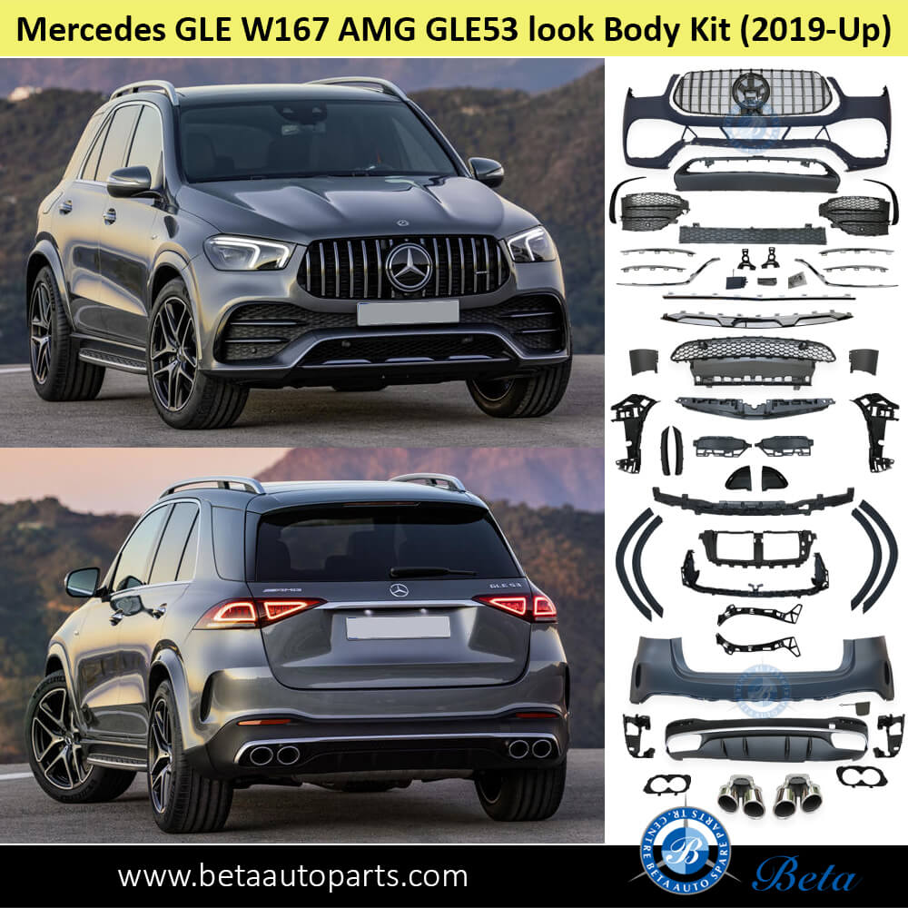 Mercedes GLE-Class W167 (2019-2023), Body Kit AMG GLE53 Look (Silver), China