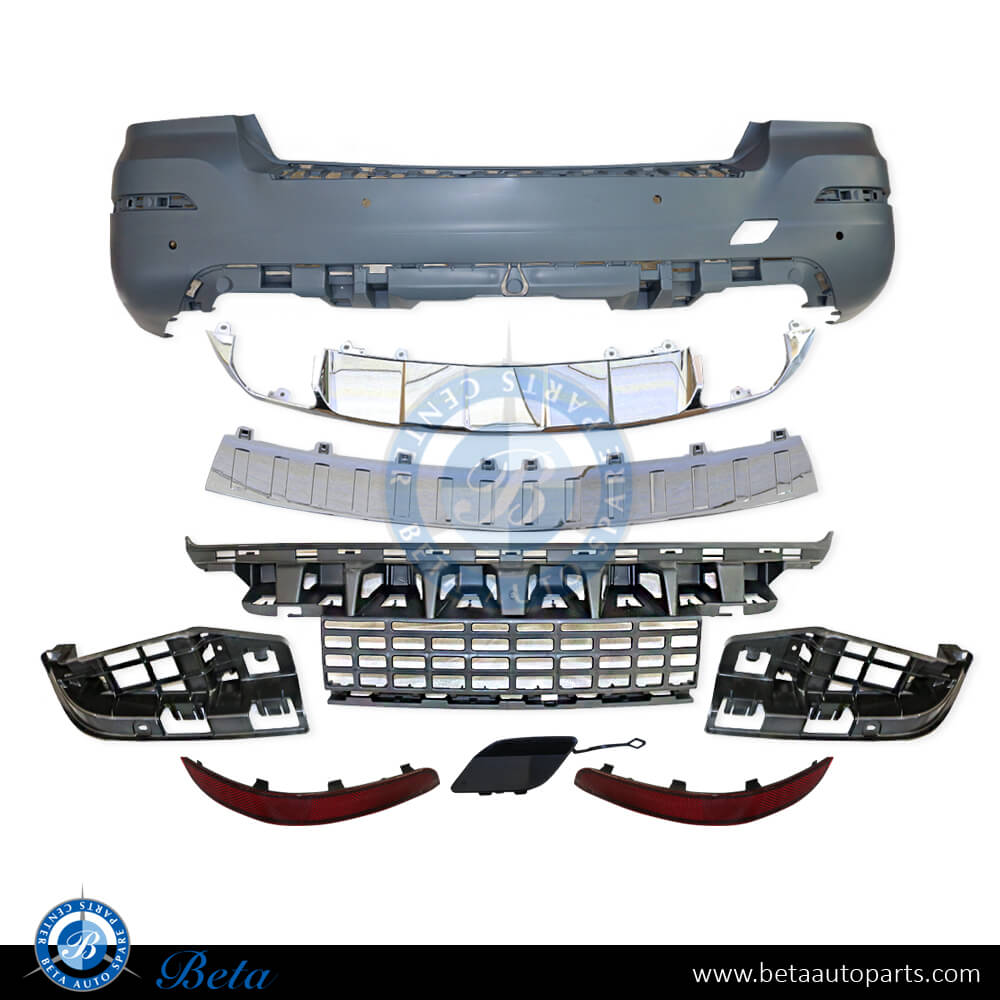 Rear Bumper Basic for Mercedes GLK-Class X204 2012-2015 models, Part Number 2048800949