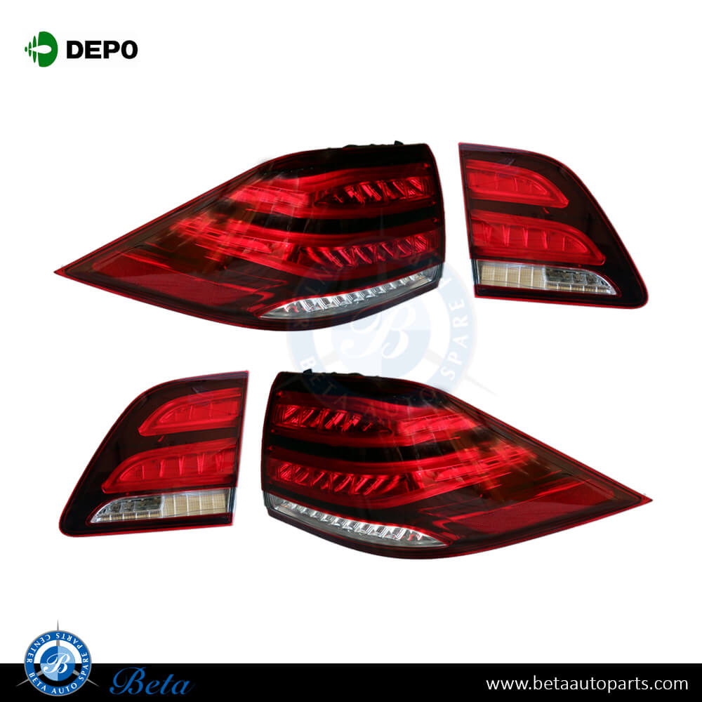 Tail Lamp Upgrade to 2015 Look USA type for Mercedes ML-Class W166 2012-2014 models
