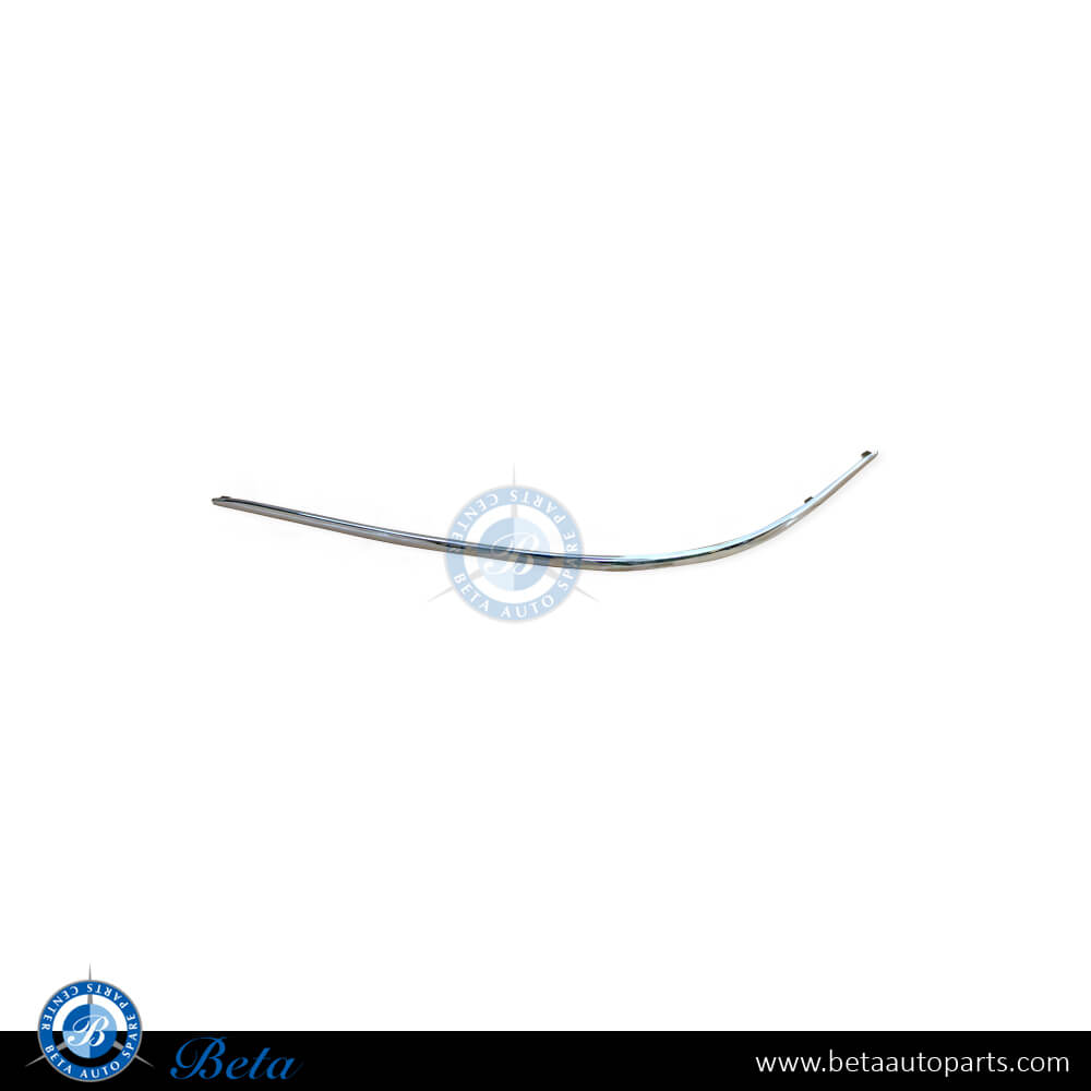 Left Side Front Bumper Chrome Moulding for Mercedes S-Class W220 1999-2005 models, Part Number 2208850174