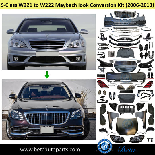 Mercedes SClass W221 (20062013), Body Kit Conversion Upgrade To W222
