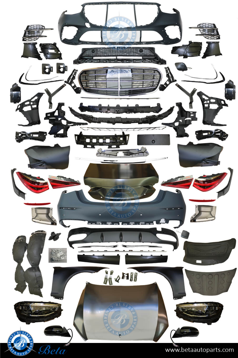 Mercedes S-Class W221 (2006-2013), Body Kit Conversion Upgrade to W223 Normal AMG Look, China