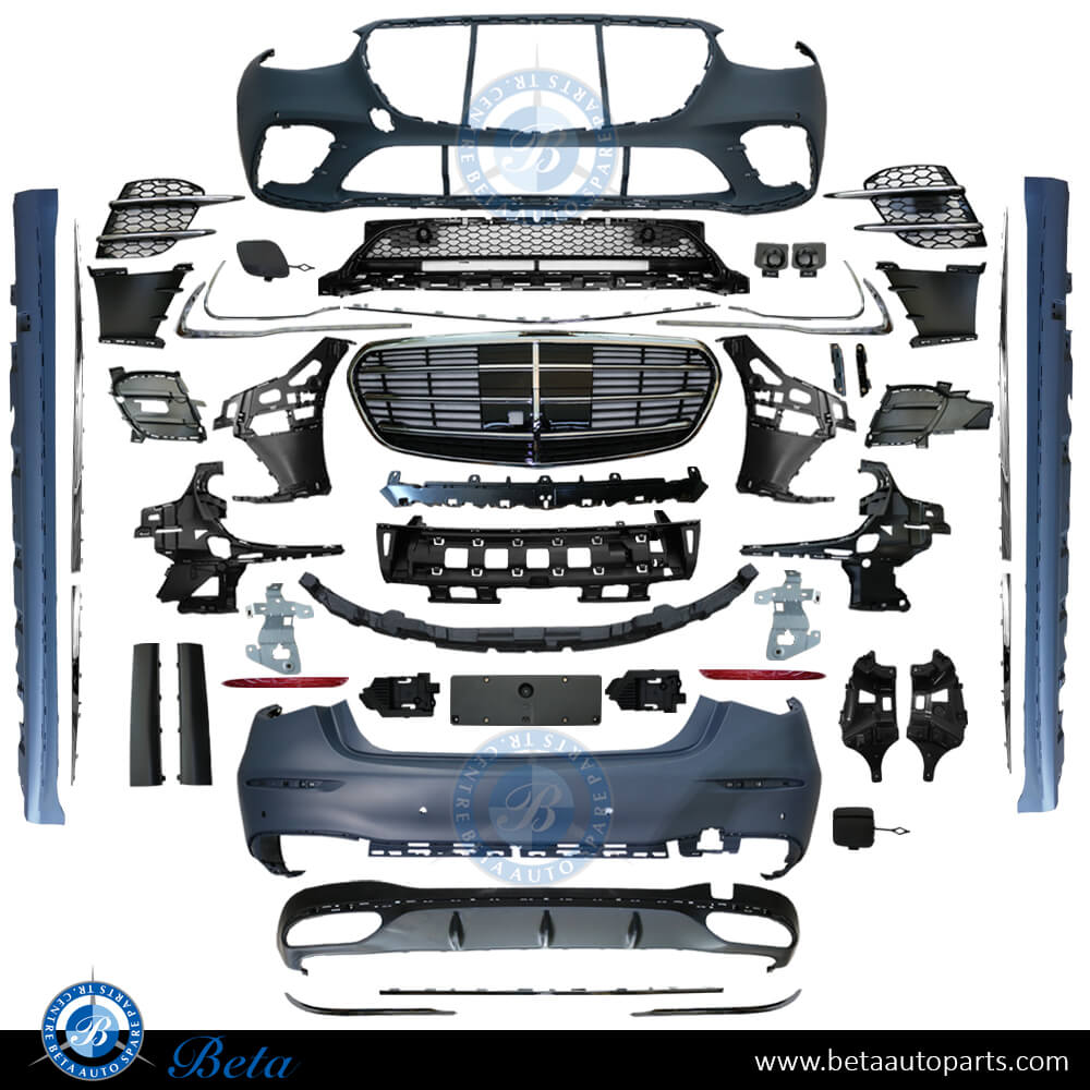 Body Kit Normal AMG Silver Color for Mercedes S-Class W223 2021-Up models