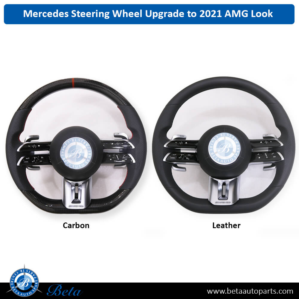 Mercedes W222 / W463 / W167 / X167 / W205 / W213 / H247 / W253  (2018-Up), Steering Wheel Upgrade To 2021 AMG Look (Carbon), China, 0004609908