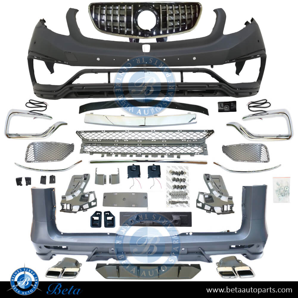 Body Kit Upgrade to AMG look with Grille GT Look for Mercedes Vito W447 2015-up models