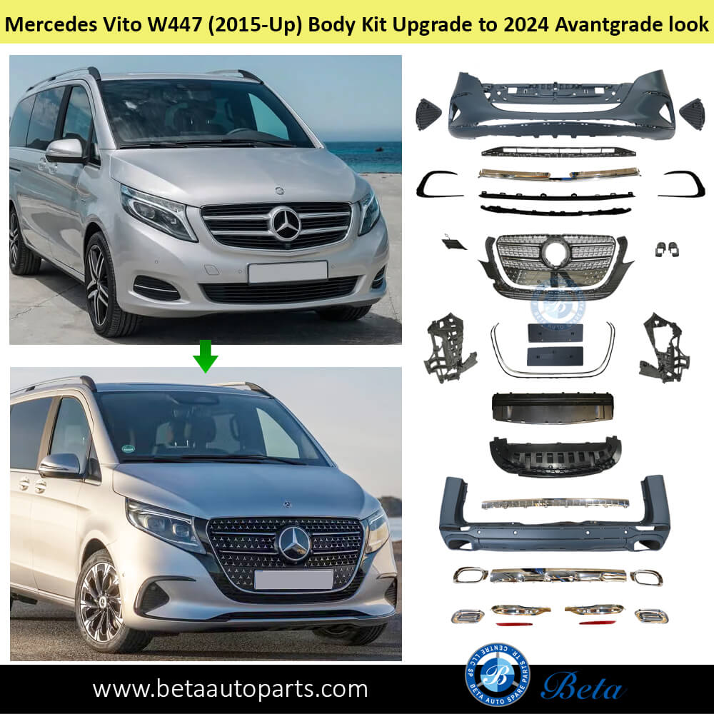 Body Kit Upgrade to 2024 Avantgrade Look for Mercedes Vito W447 2015-Up models
