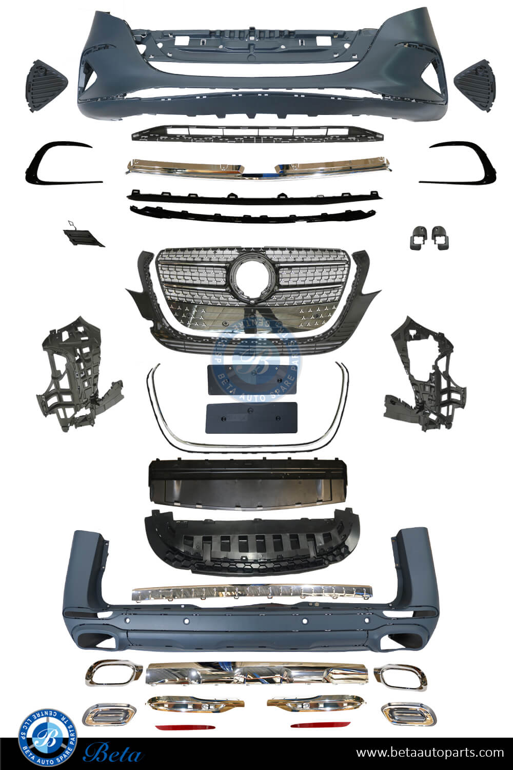 Body Kit Upgrade to 2024 Avantgrade Look for Mercedes Vito W447 2015-Up models