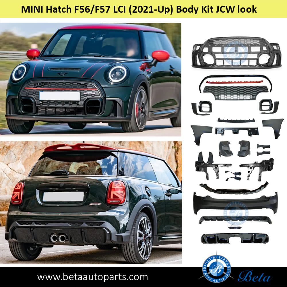 Mini Hatch F56 / F57 LCI (2021-2023), Body Kit JCW Look, China – Beta ...